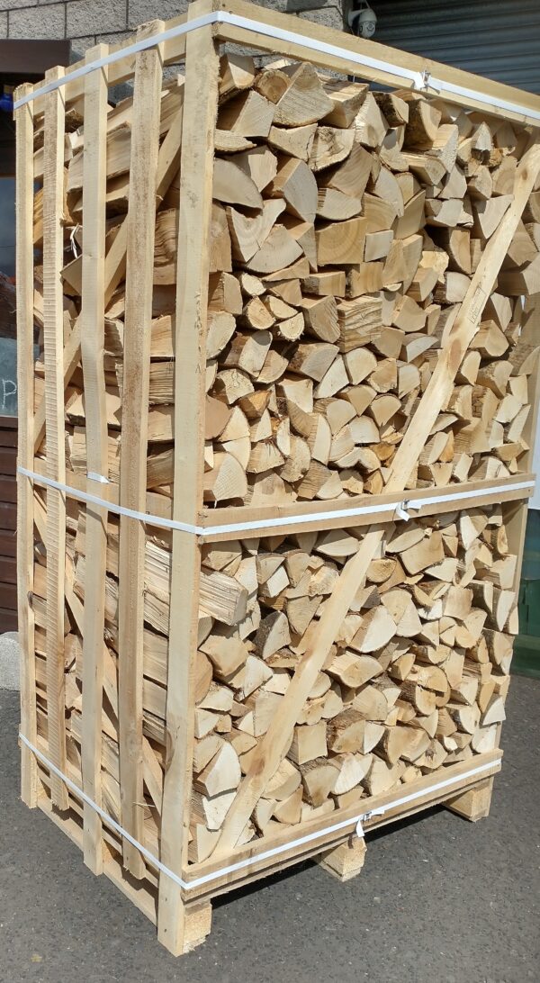 Crate of kiln dried logs
