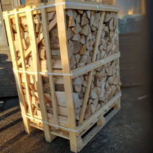 crate of kiln dried ash logs